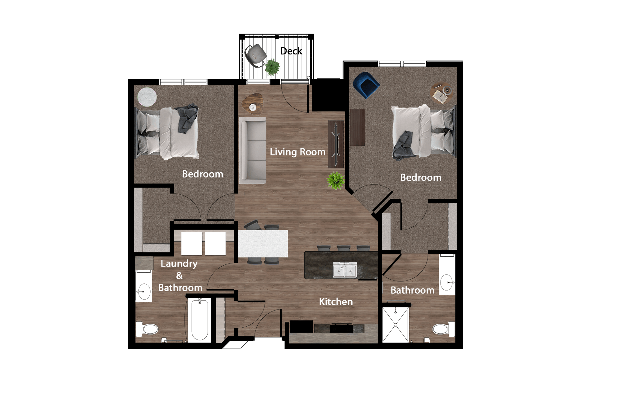 Floor Plans of Vista Apartments in St. Joseph, MN
